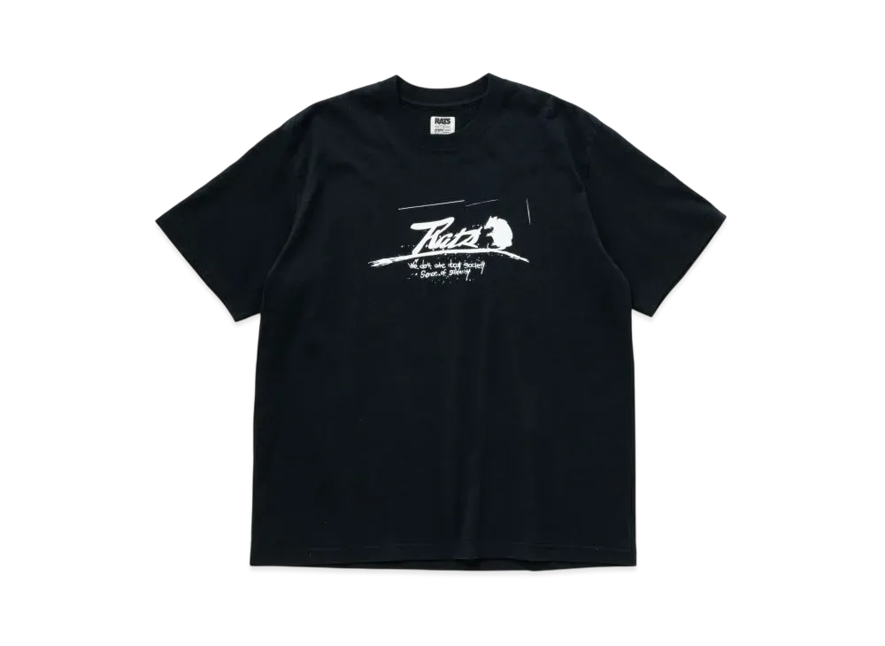 RATS Script Logo Way Of Life Tee "Black"