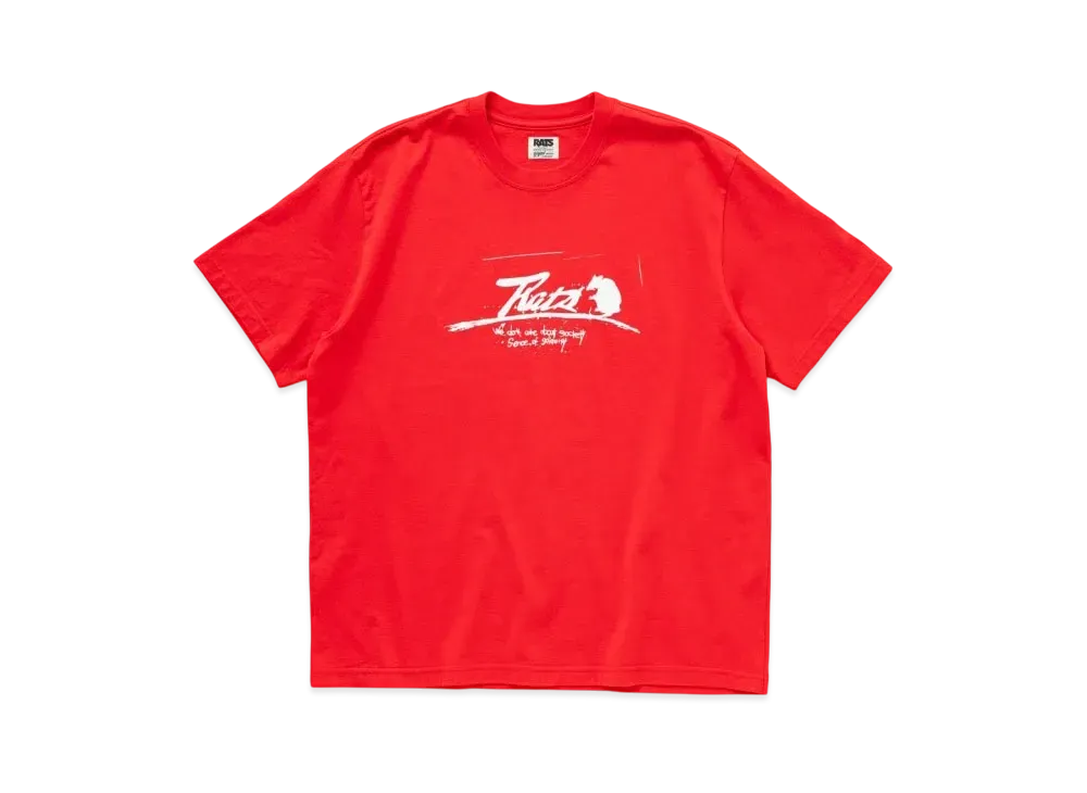 RATS Script Logo Way Of Life Tee "Red"