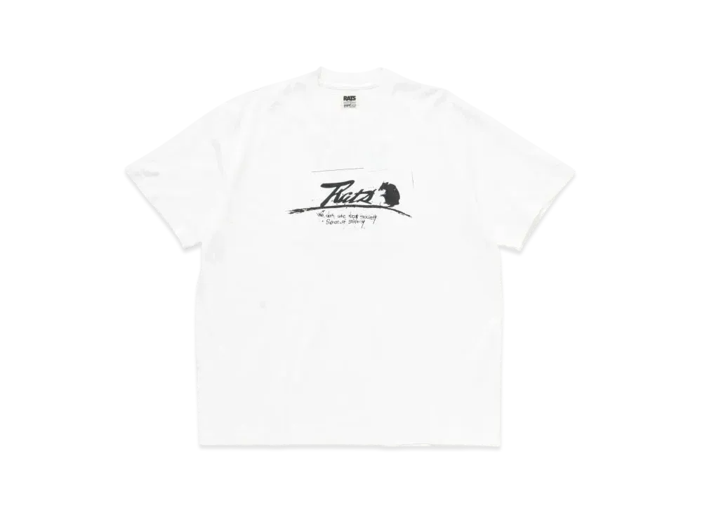 RATS Script Logo Way Of Life Tee "White"