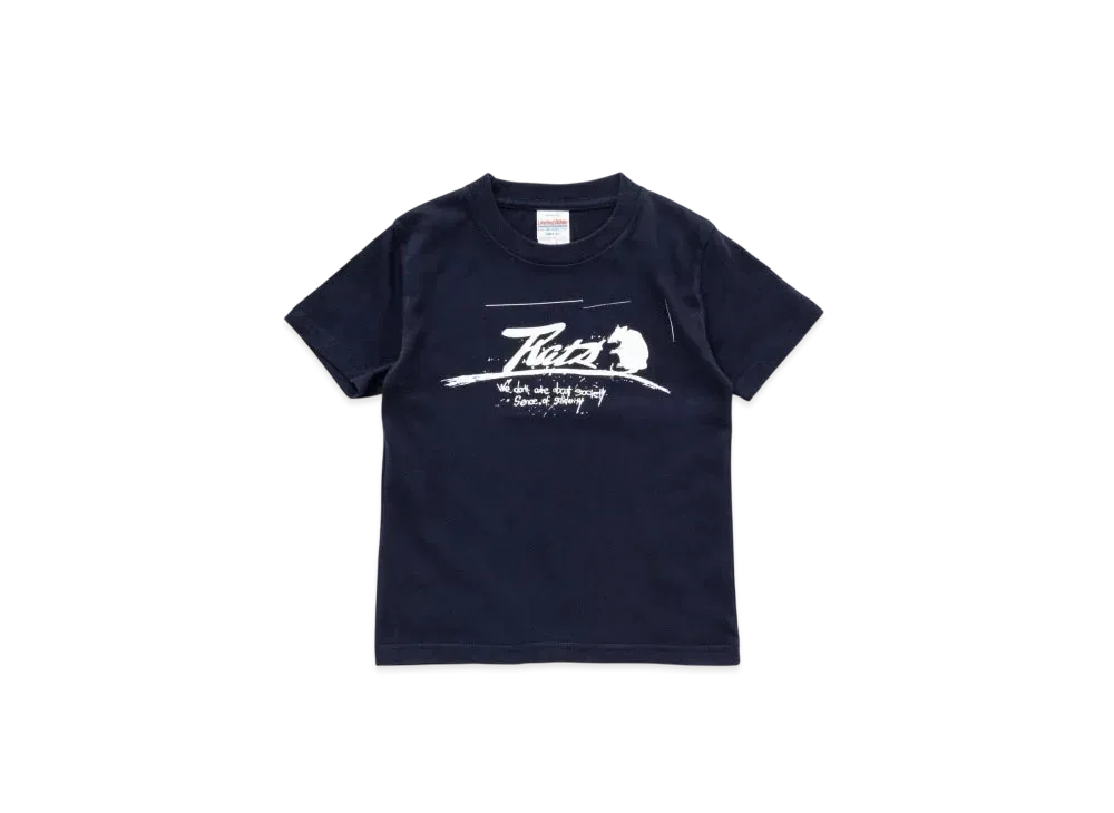 RATS Script Logo Way Of Life Kids Tee "Navy"