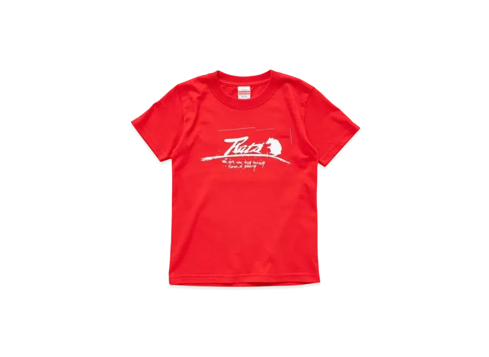 RATS Script Logo Way Of Life Kids Tee "Red"