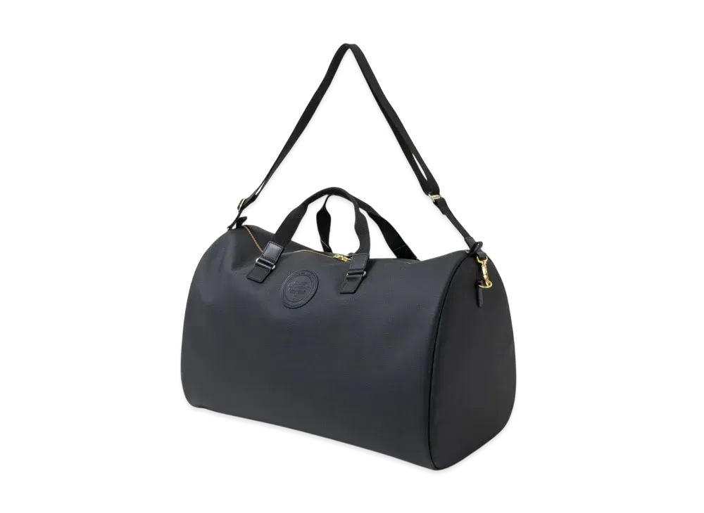 RATS Synthetic Leather Boston Bag "Black"