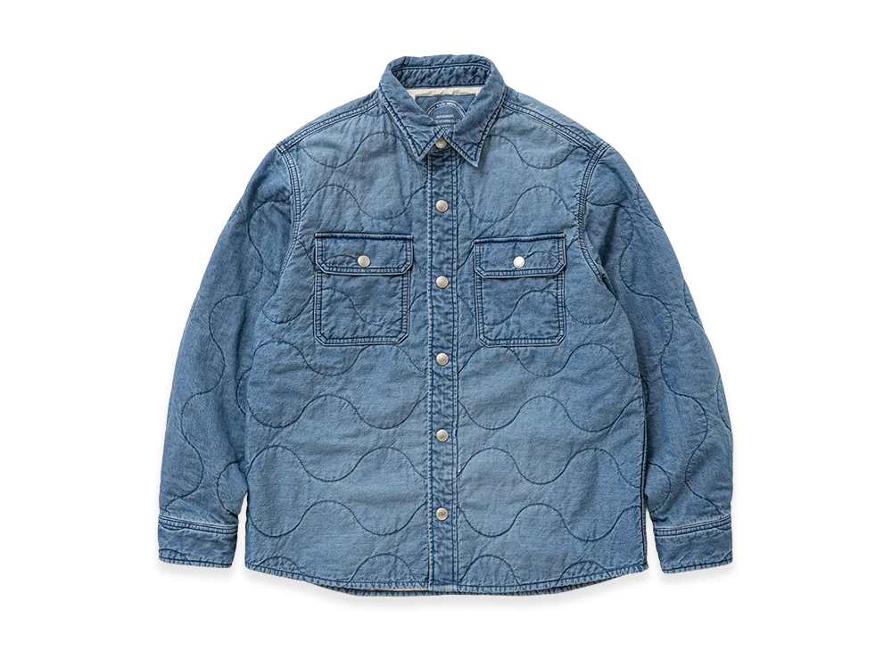 RATS Denim Quilting Shirt Jkt "Indigo"