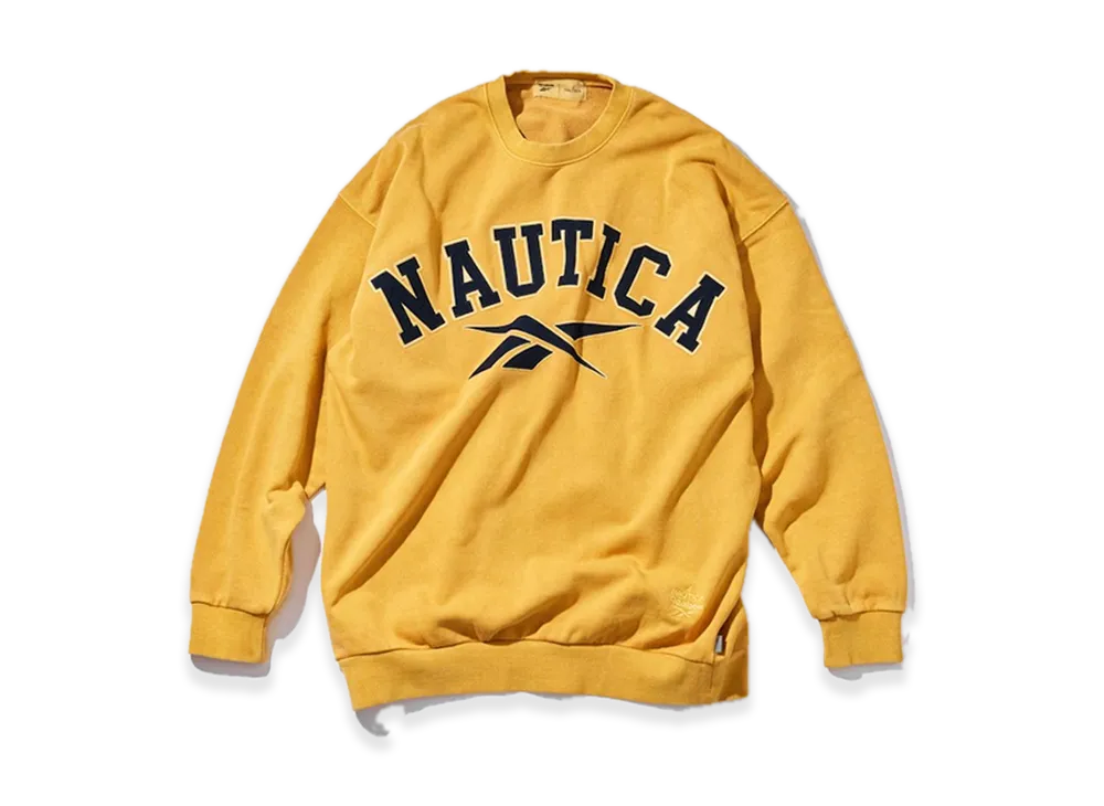 Reebok x NAUTICA Arc Logo Pigment Heavyweight Crewneck Sweat "Yellow"