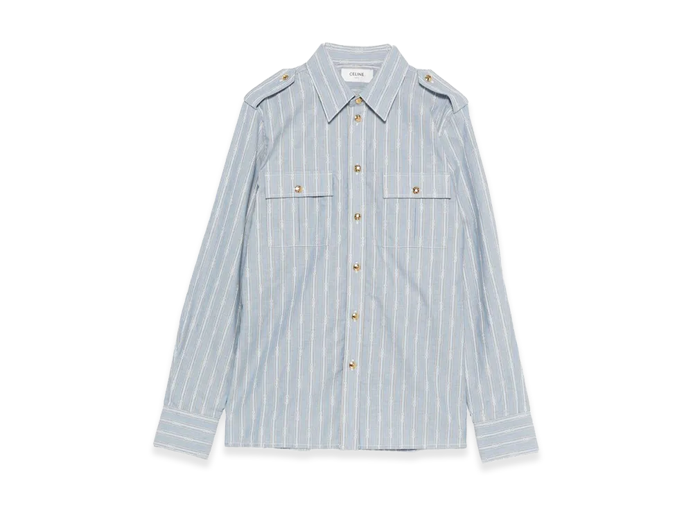 CELINE Women's Capsule Shirts "Clear Blue"