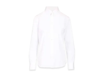 CELINE Women's Look 19 - Relaxed Shirt Cotton Poplin "White"