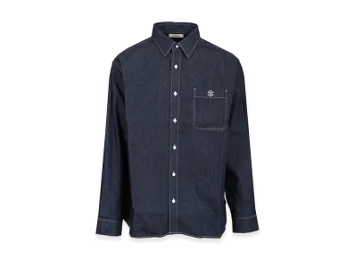 CELINE Loose-Fit Denim Shirt "Blue"