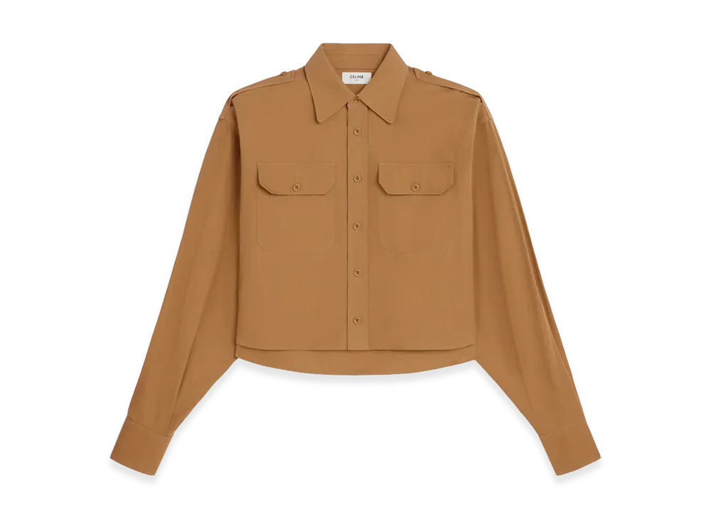 CELINE Women's Shirts "Brown"