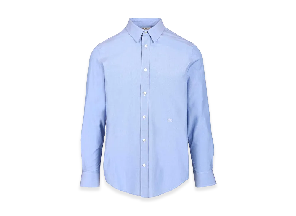 CELINE Classic Cotton Poplin Shirt "Lightblue"