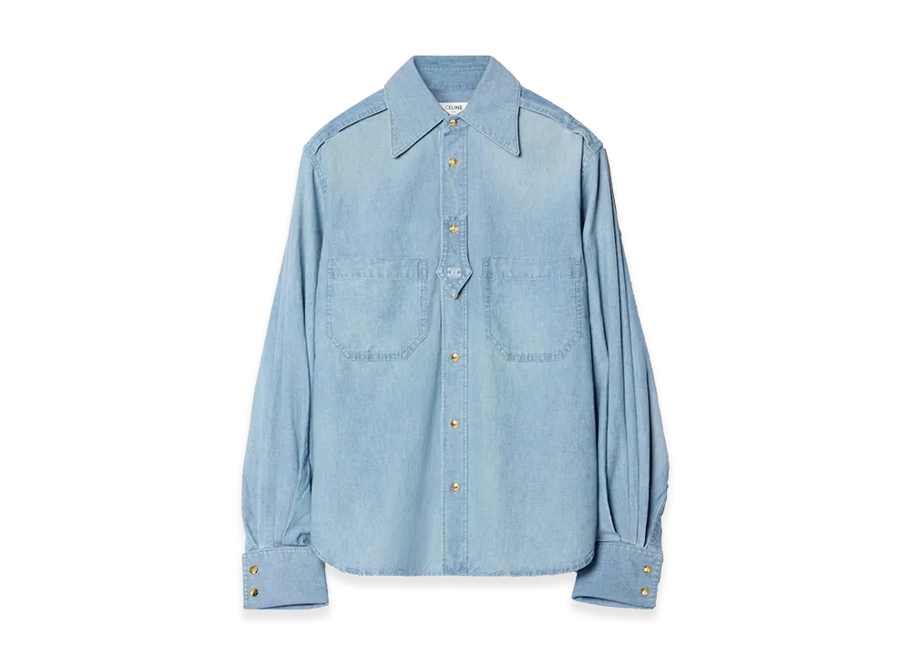 CELINE Women's Capsule Shirts "Light Blue"