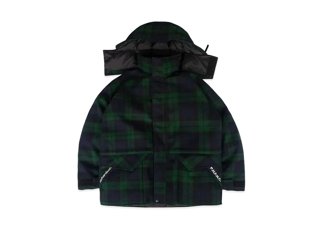 Richardson TARTAN DOWN JACKET "Black"