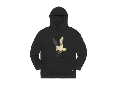 Richardson CUT OUT HOODIE "Black"