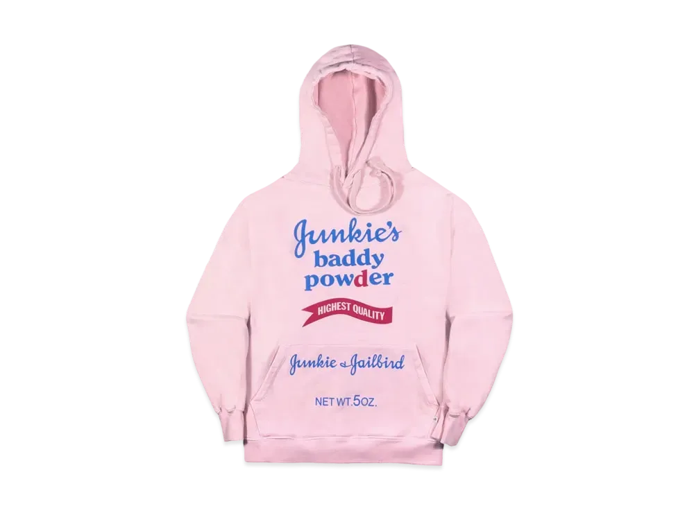 Richardson X HYSTERIC GLAMOUR JUNKIE'S BADDY POWDER HOODIE "Pink"