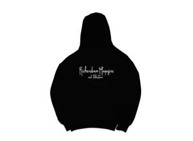 Richardson MAGAZINE AND PUBLICATIONS EMBROIDERED RAGLAN HOODIE "Black"
