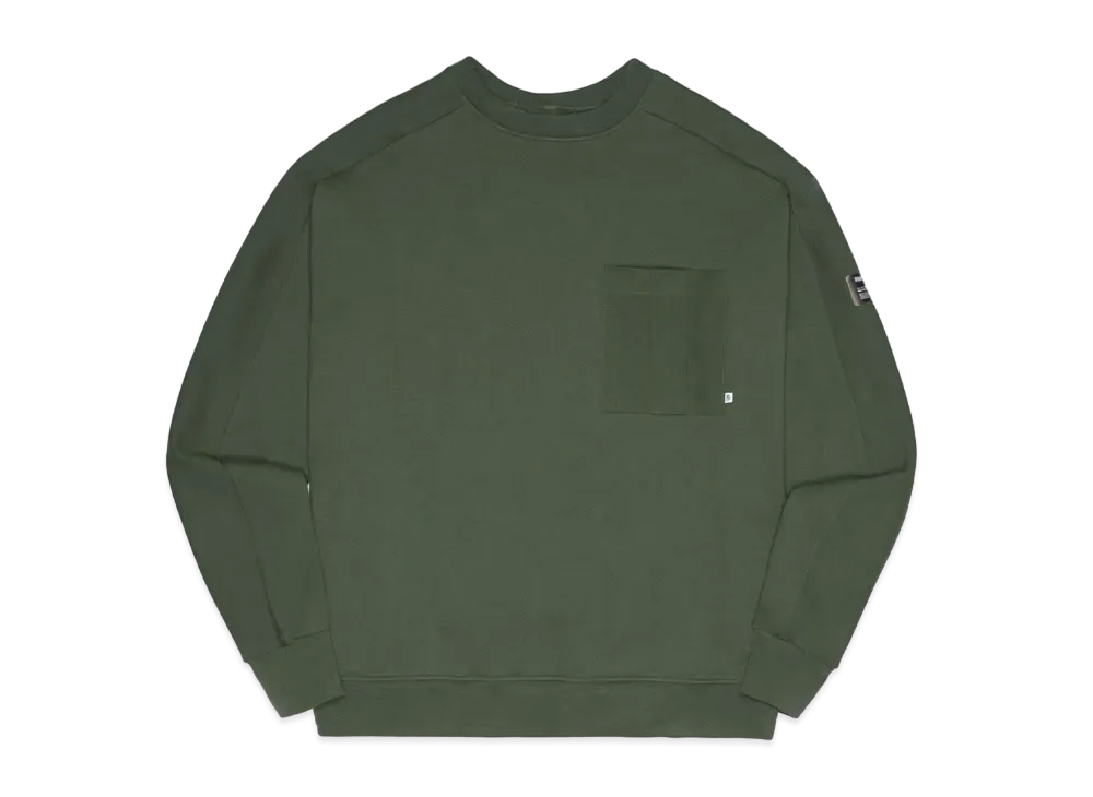 Richardson COMBAT PANEL CREWNECK SWEATSHIRT "Green"