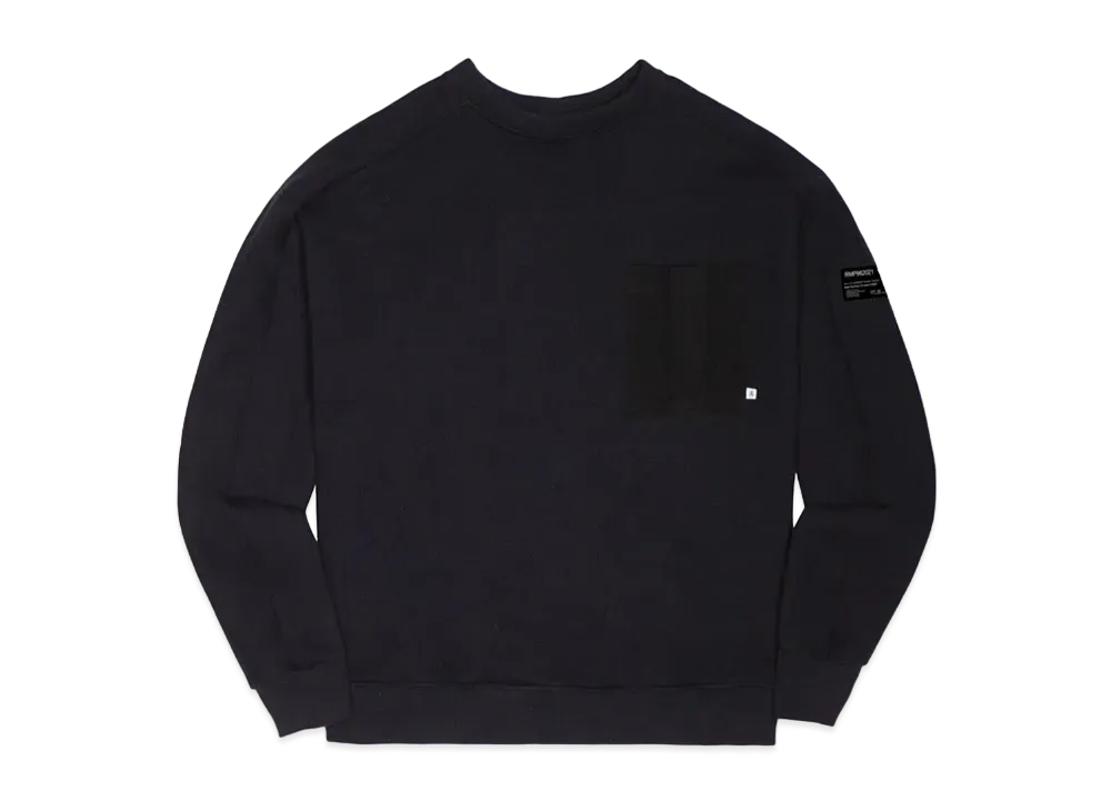 Richardson COMBAT PANEL CREWNECK SWEATSHIRT "Black"