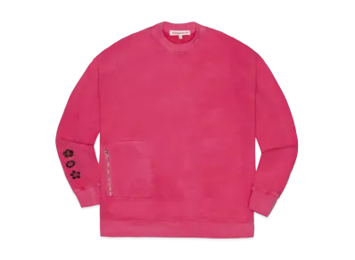 Richardson PIGMENT DYED DROP SHOULDER CREWNECK "Red"