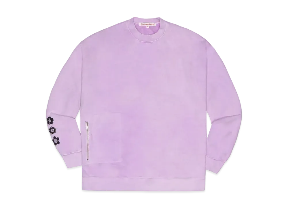Richardson PIGMENT DYED DROP SHOULDER CREWNECK "Lavender"