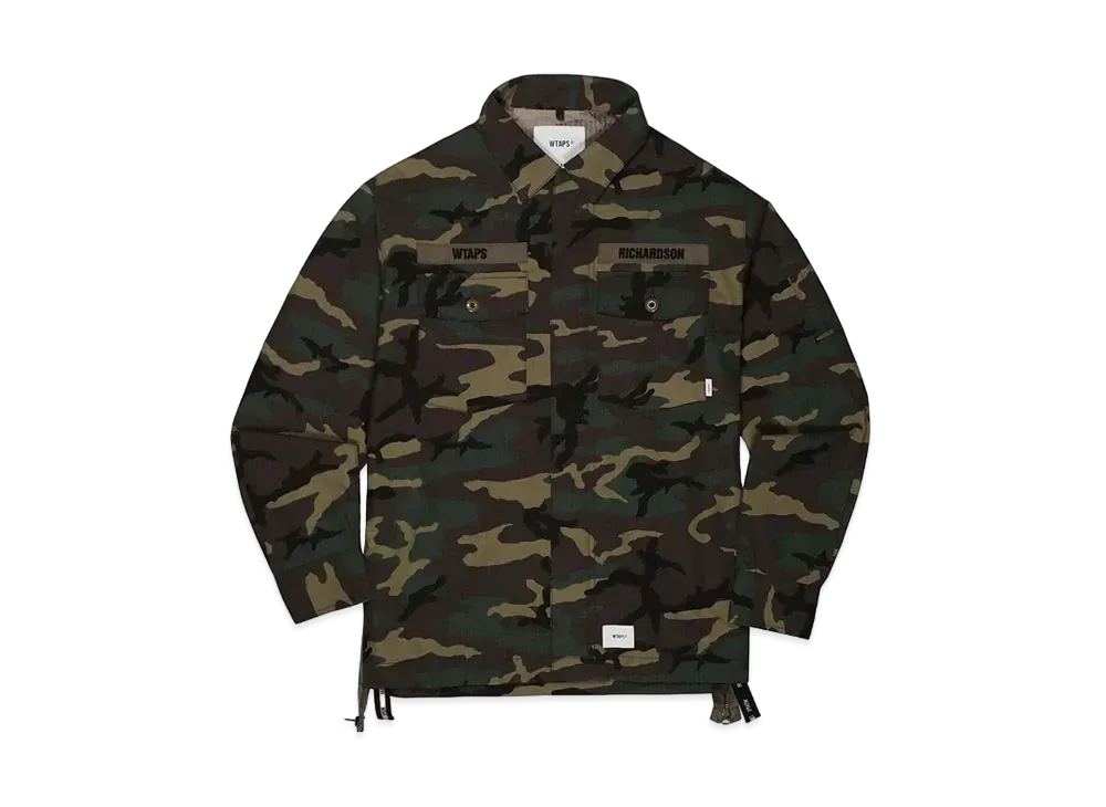 Richardson X WTAPS BUDS LONGSLEEVE SHIRT "Camo"