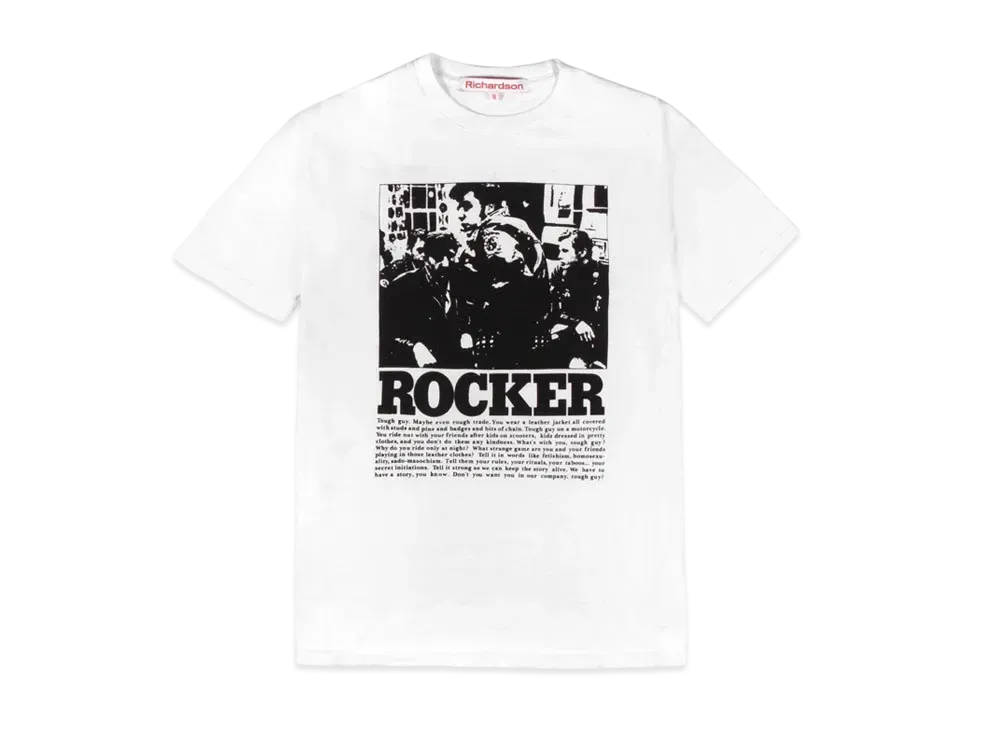 Richardson X HYSTERIC GLAMOUR ROCKER T-SHIRT "White"