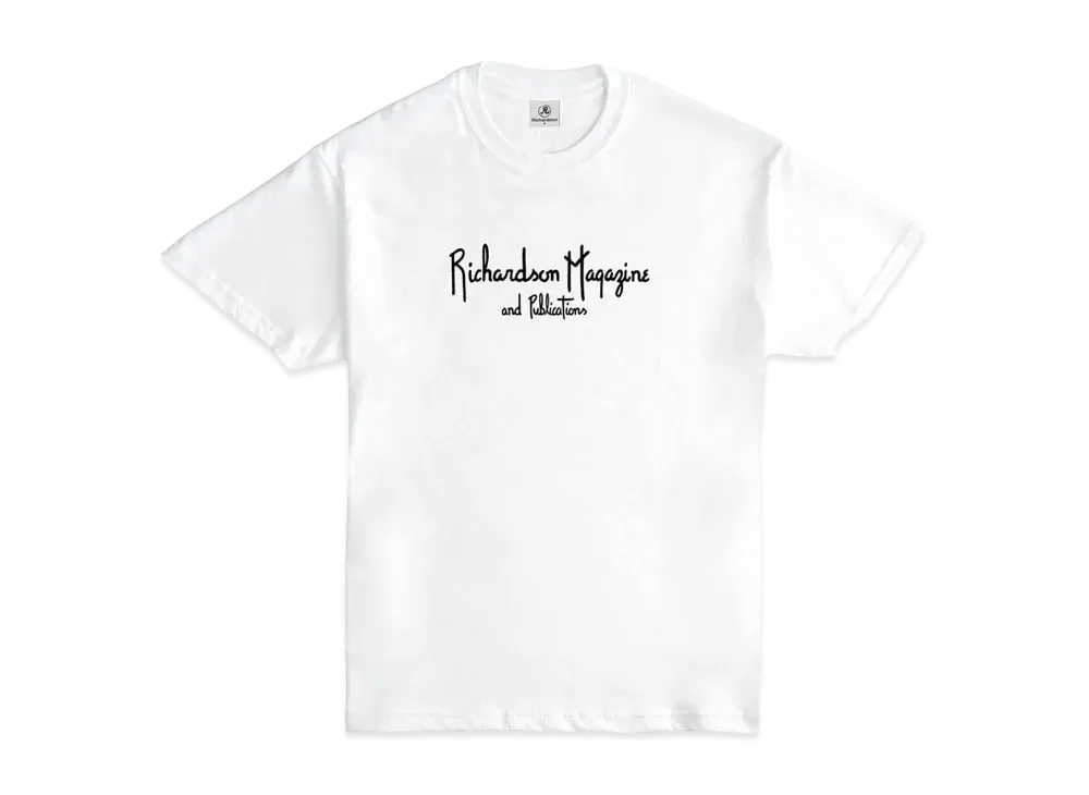Richardson MAGAZINE AND PUBLICATIONS EMBROIDERED T-SHIRT "White"