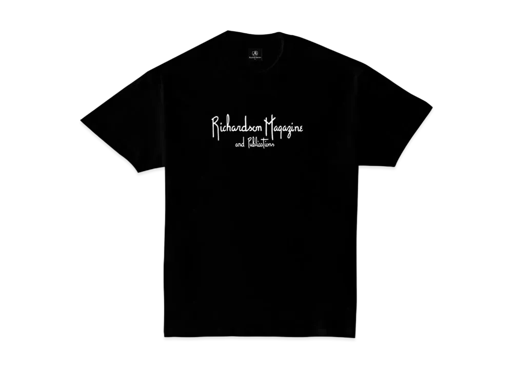 Richardson MAGAZINE AND PUBLICATIONS EMBROIDERED T-SHIRT "Black"