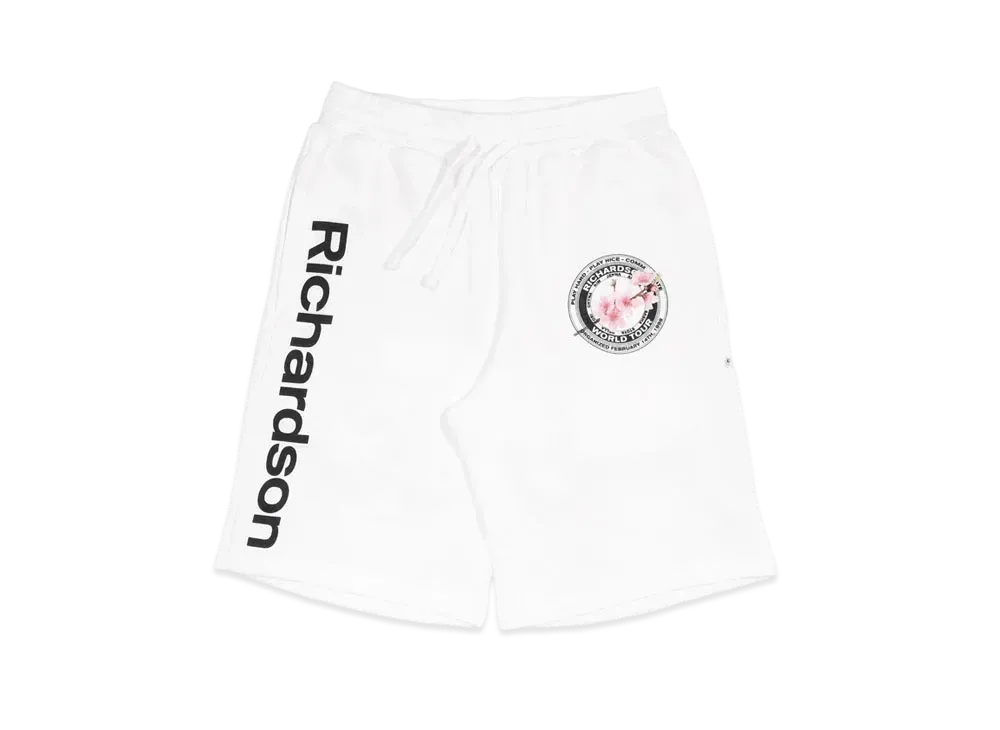 Richardson CHERRY BLOSSOM TEAMSTER SWEATSHORTS "White"