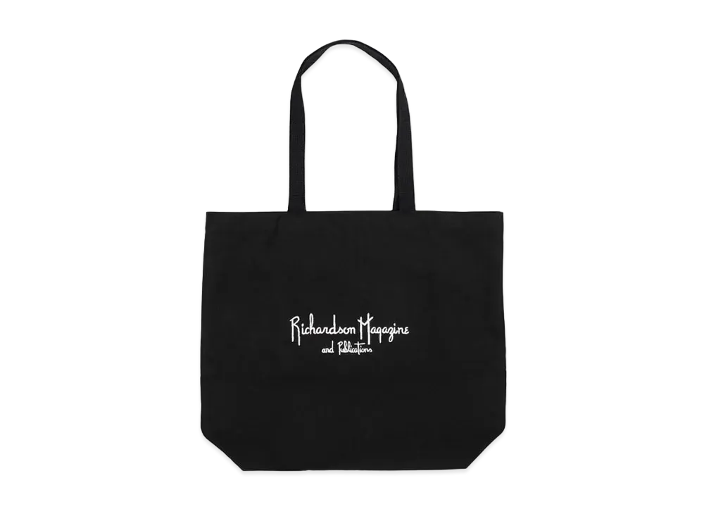Richardson MAGAZINE AND PUBLICATIONS EMBROIDERED TOTE BAG "Black"