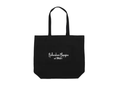 Richardson MAGAZINE AND PUBLICATIONS EMBROIDERED TOTE BAG "Black"