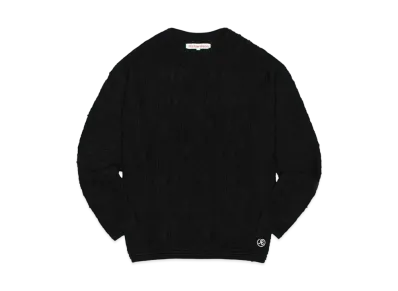 Richardson Warped Knit Sweater "Black"