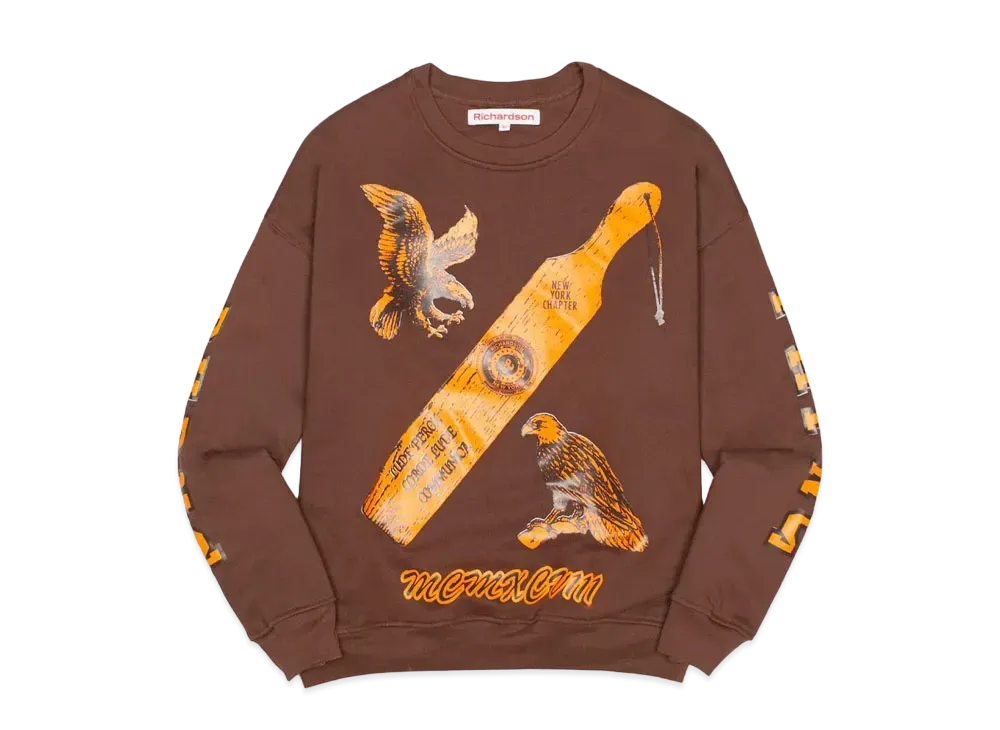 Richardson Greek Double Layer Crewneck "Brown"