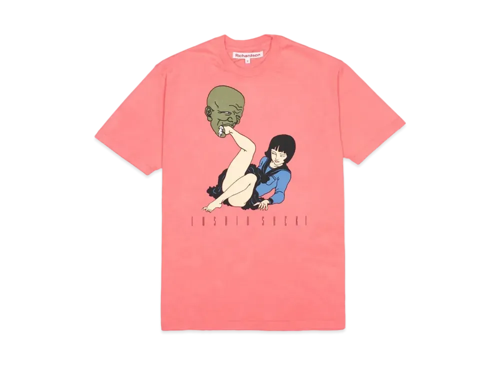 Richardson X Toshio Saeki Coral T-Shirt "Dusty Pink"