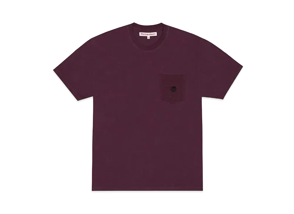 Richardson Pocket T-Shirt "Midnight Burgundy"