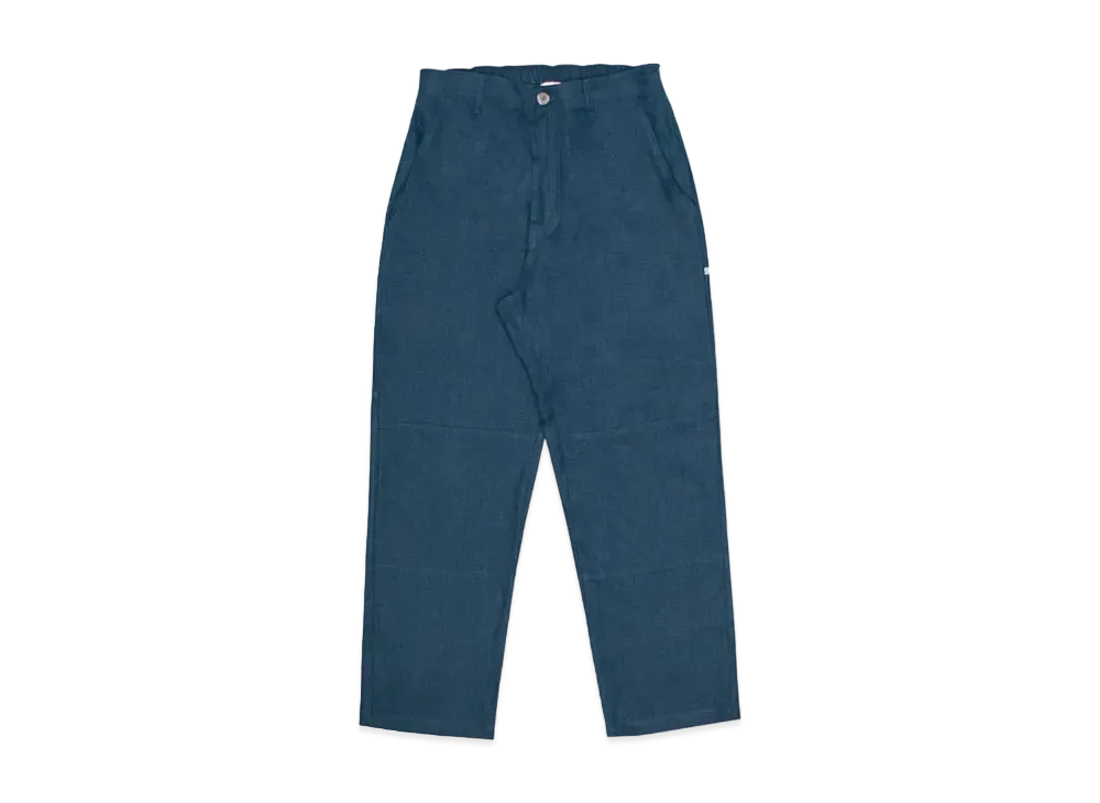 Richardson Linen Suit Pants "Petrol Blue"