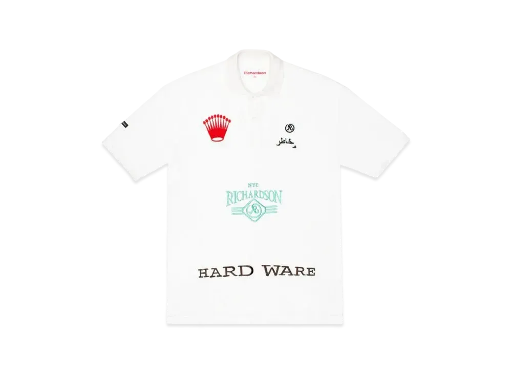 Richardson Hardware Embroidered Polo "White"