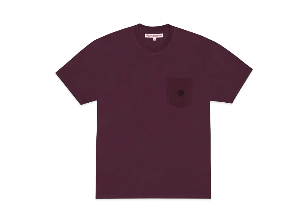 Richardson Pocket T-Shirt "Burgundy"