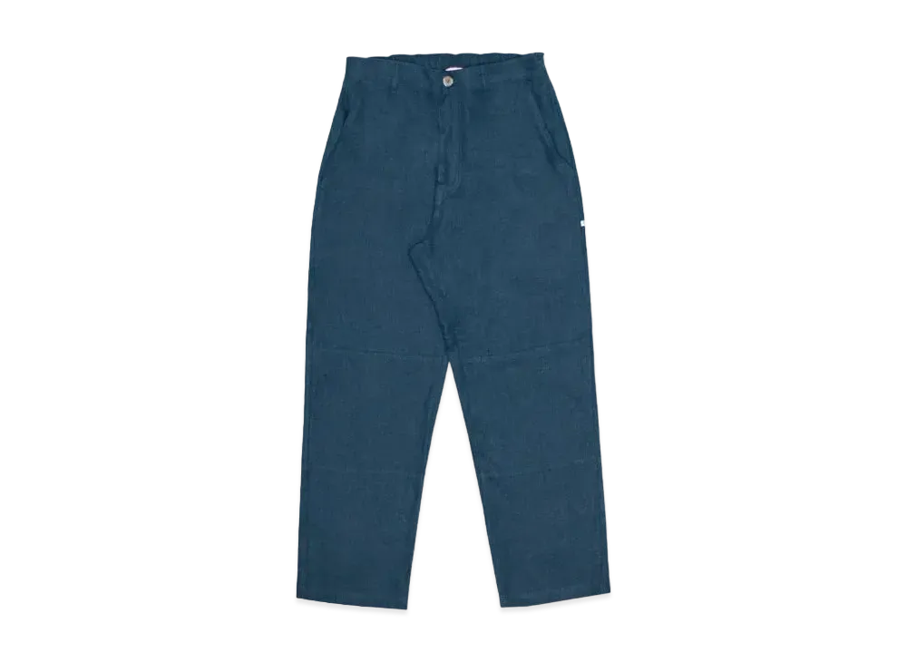 Richardson Linen Suit Pants "Petrol Blue"