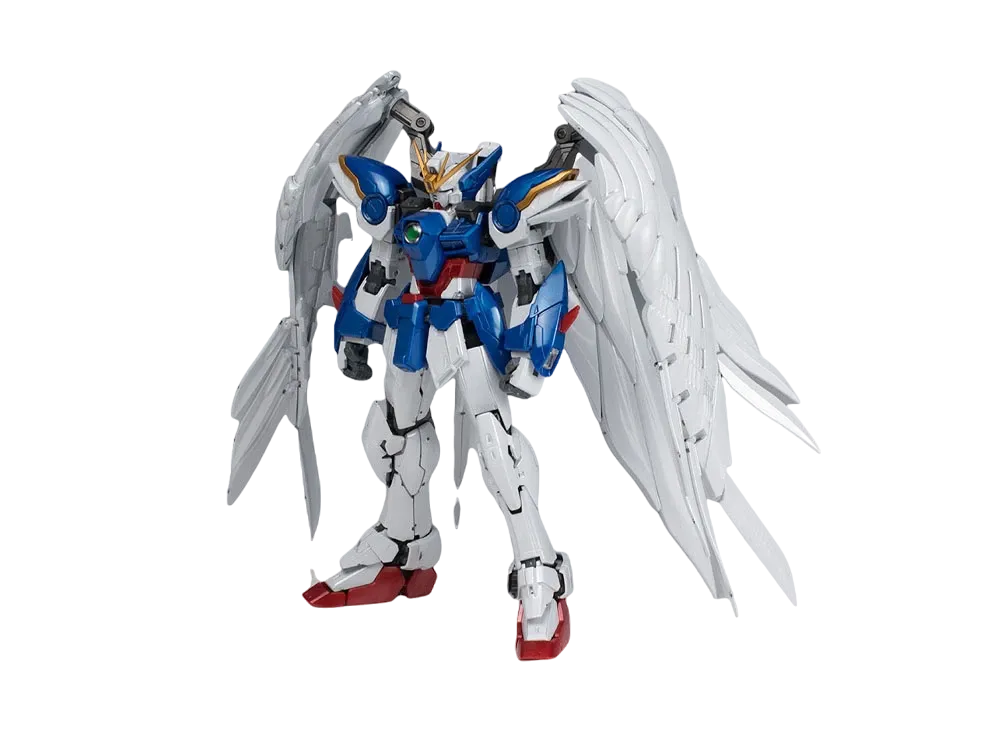 RG 1/144 XXXG-00W0 Wing Gundam Zero EW & Drei Zwerg [Titanium Finish]