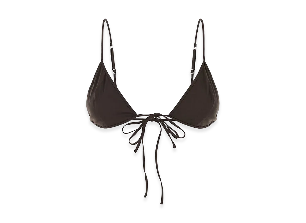 PRADA Women's Stretch Poplin Bra "Brown"