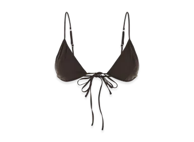 PRADA Women's Stretch Poplin Bra "Brown"