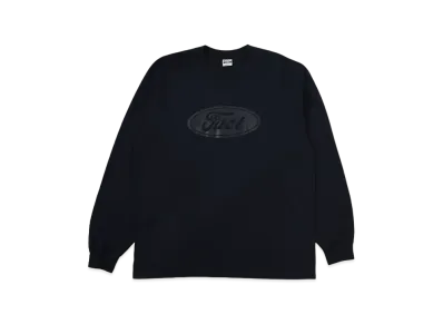 RHC Ron Herman x FUCT Logo Long Sleeve Tee "Navy"