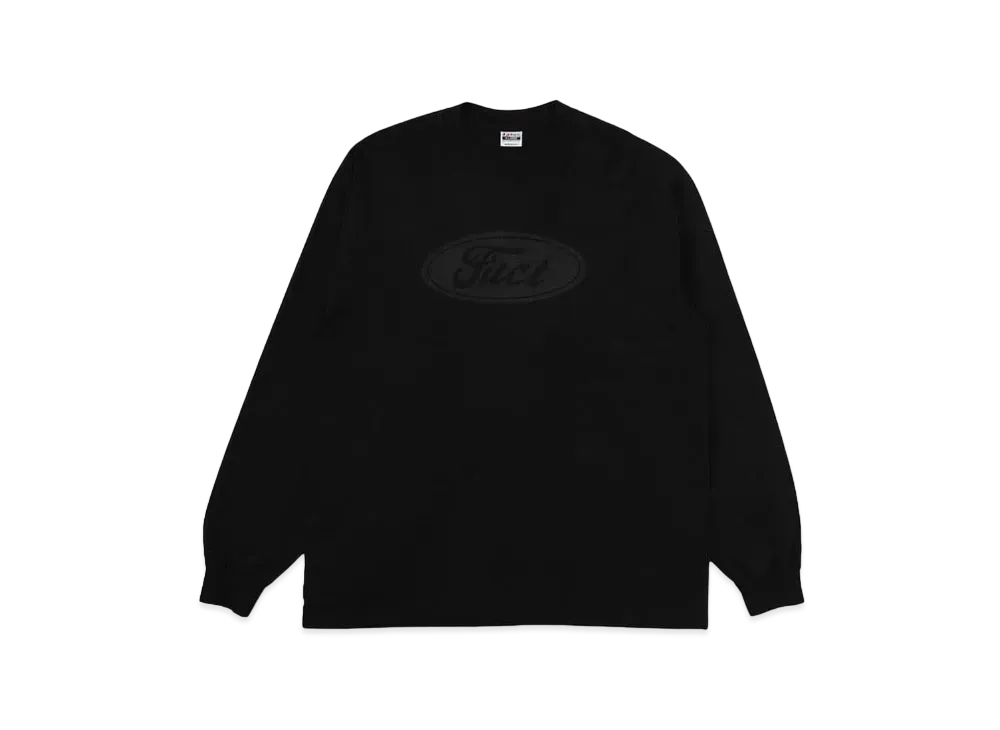 RHC Ron Herman x FUCT Logo Long Sleeve Tee "Black"