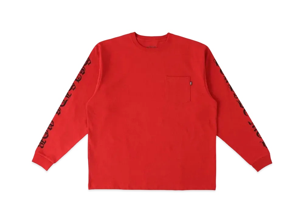 RHC Ron Herman x SEASIDE MOB Print Long Sleeve Tee "Red"