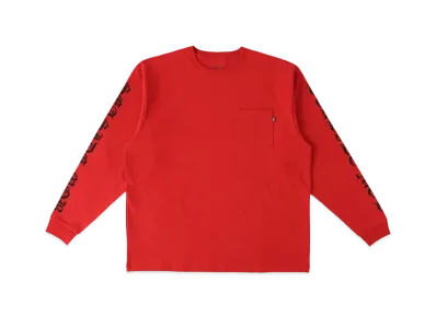 RHC Ron Herman x SEASIDE MOB Print Long Sleeve Tee "Red"