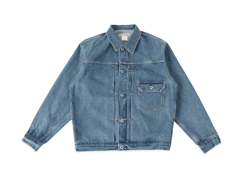 Ron Herman x UNION LAUNCH Cowboy Washed Organic Cotton Denim Jacket "Faded Blue"