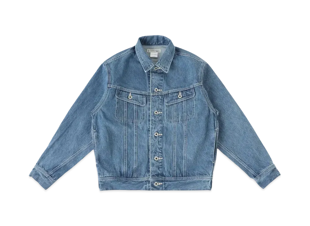 Ron Herman x UNION LAUNCH Riders Washed Organic Cotton Deinim Jacket "Fade Blue"