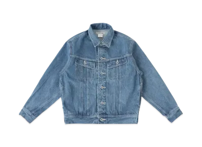 Ron Herman x UNION LAUNCH Riders Washed Organic Cotton Deinim Jacket "Fade Blue"