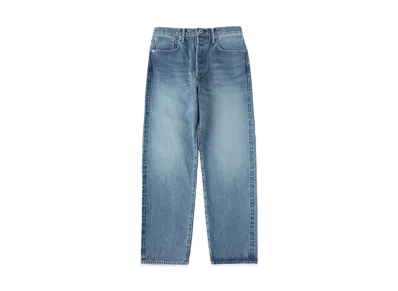 Ron Herman x UNION LAUNCH Straight Fit Washed Organic Cotton Denim Pants "Faded Blue"