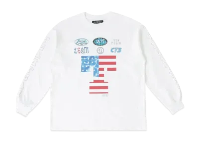 RHC Ron Herman x Team Graphic Long Sleeve Tee No1 Tee Shirt "White"