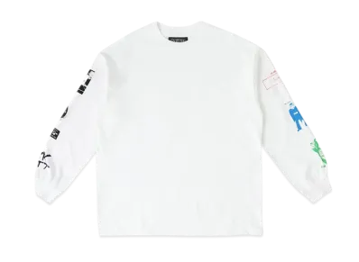 RHC Ron Herman x Team Graphic Long Sleeve Tee No2 Tee Shirt "White"